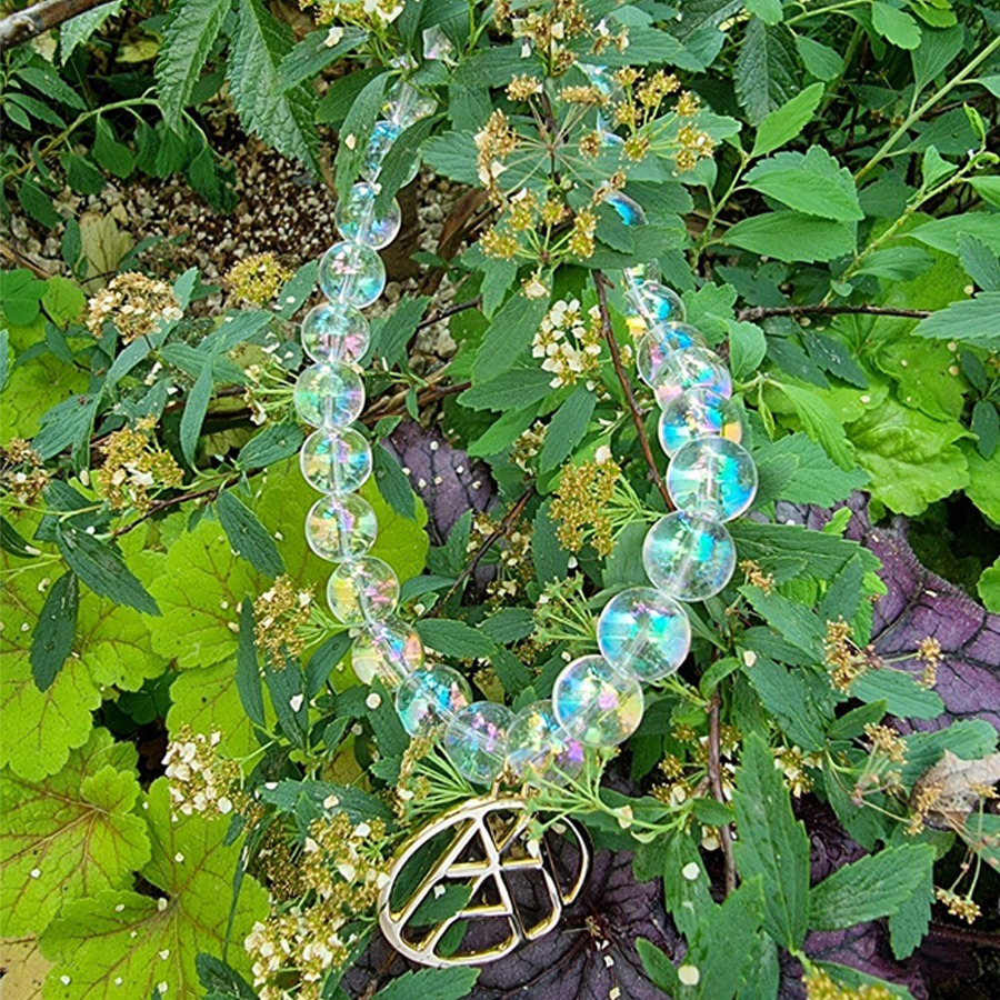 [아라크나인] Aurora beads necklace