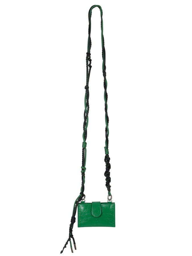 Crochet Mini Wallet Bag (green)